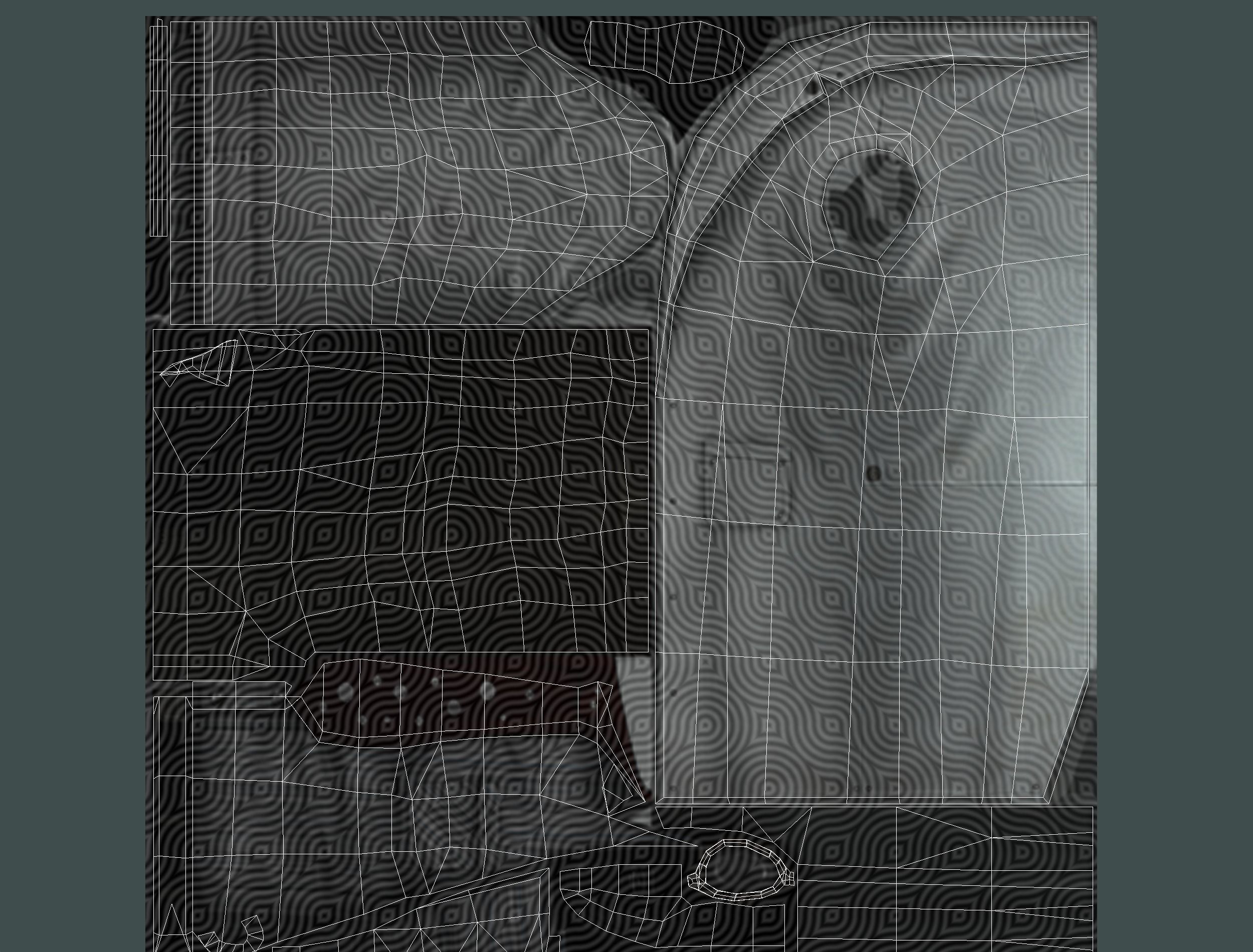 disheveled fat old man in a chemistry coat Low-poly 3D model_20