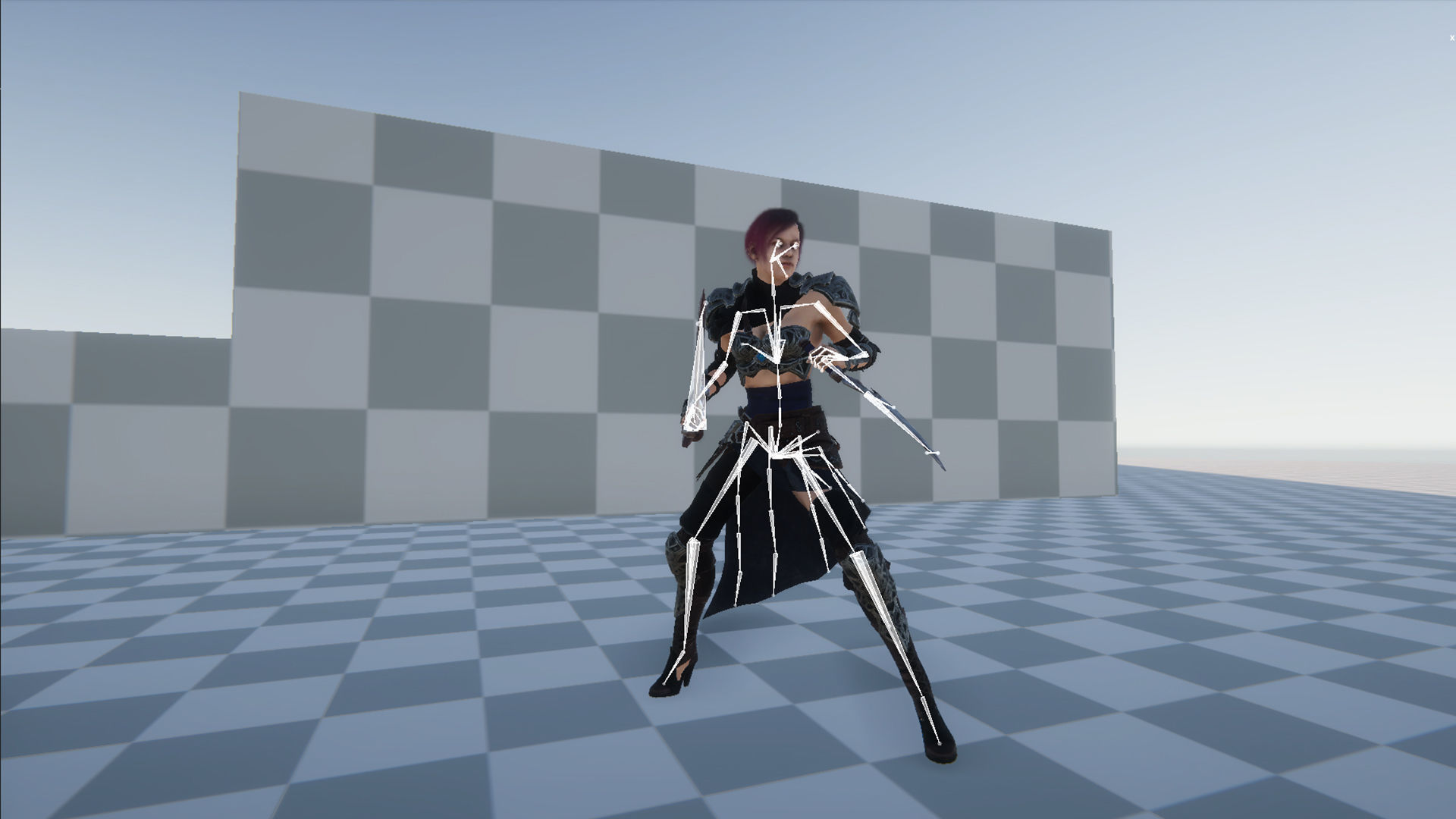 FREE - Female Warrior Assassin Free low-poly 3D model_9
