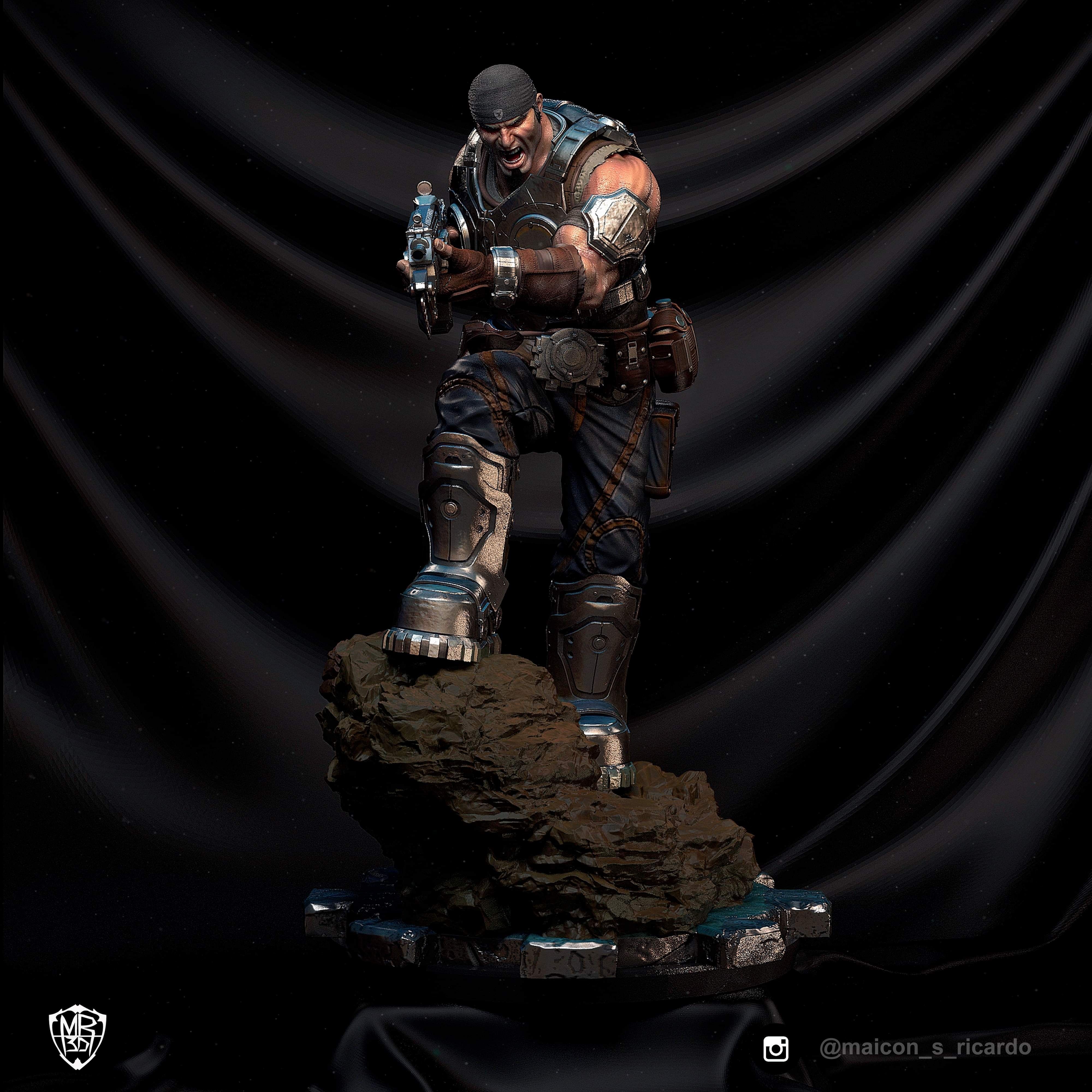 Gears of War Diorama 3D print model_10