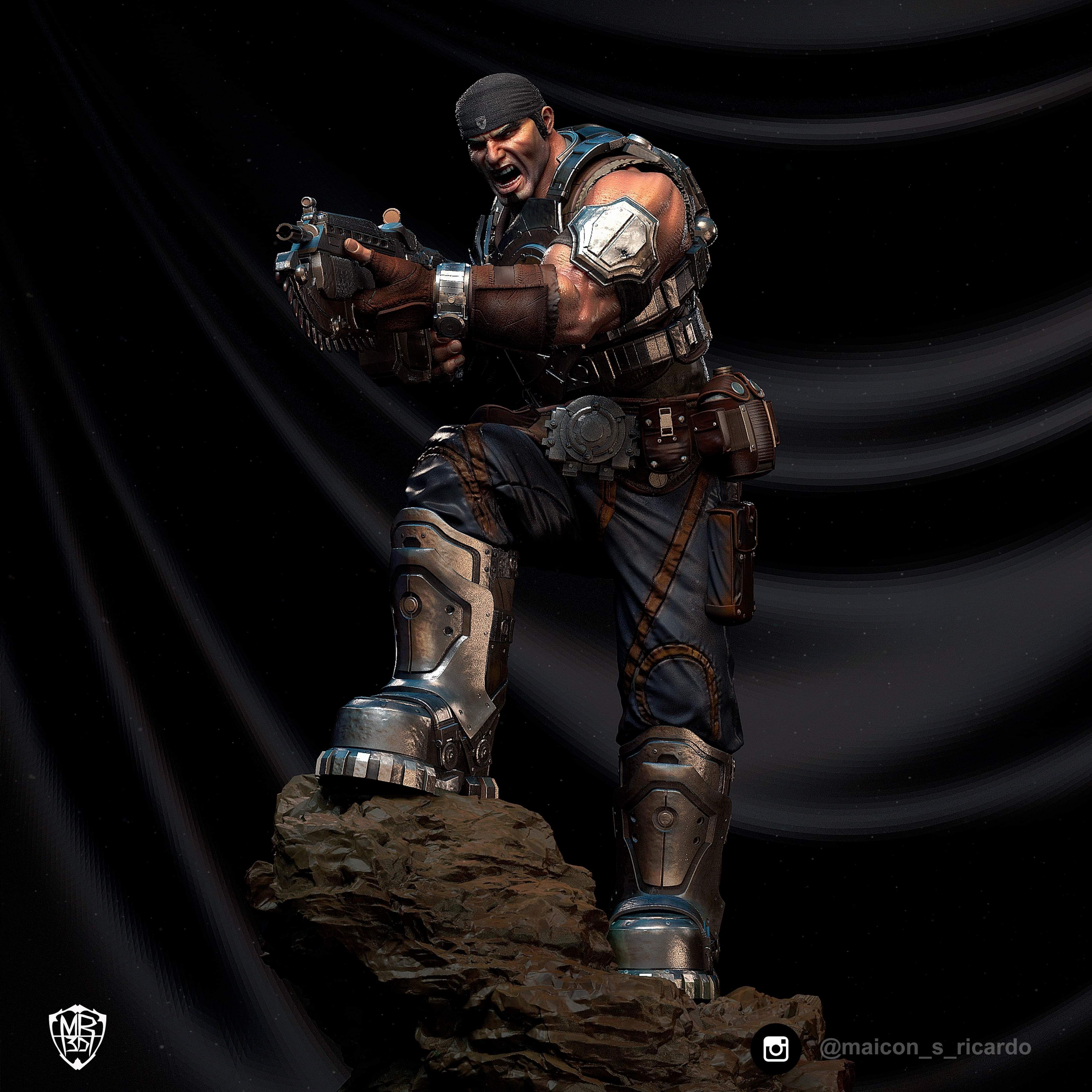 Gears of War Diorama 3D print model_9