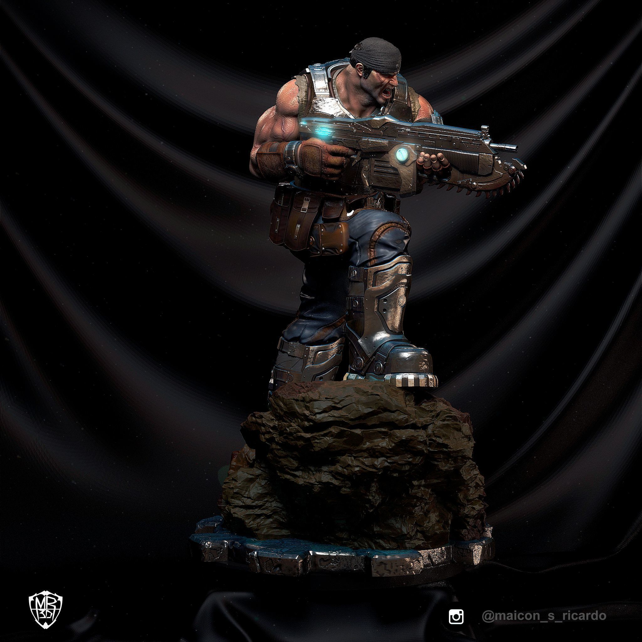 Gears of War Diorama 3D print model_3