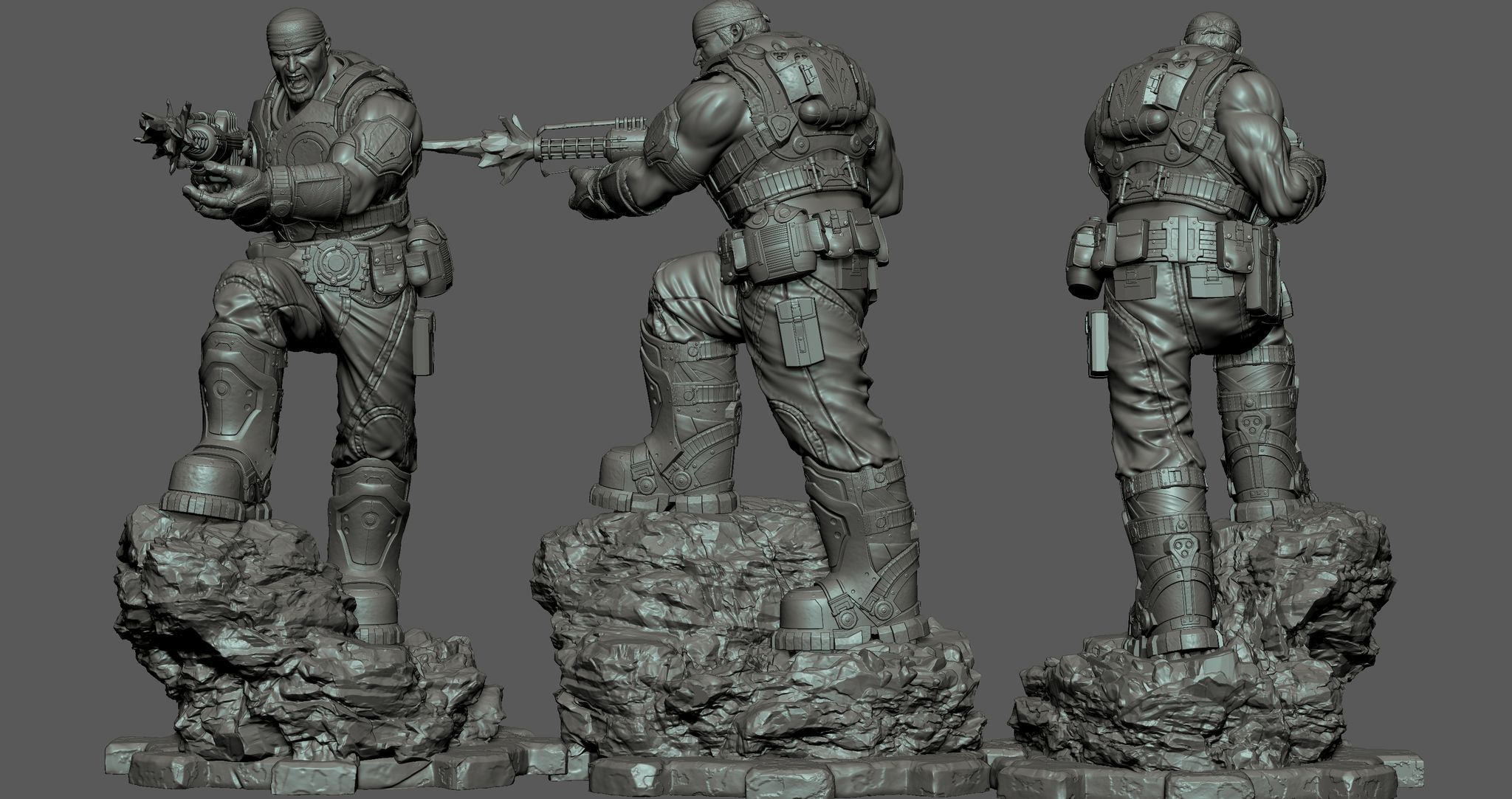 Gears of War Diorama 3D print model_2