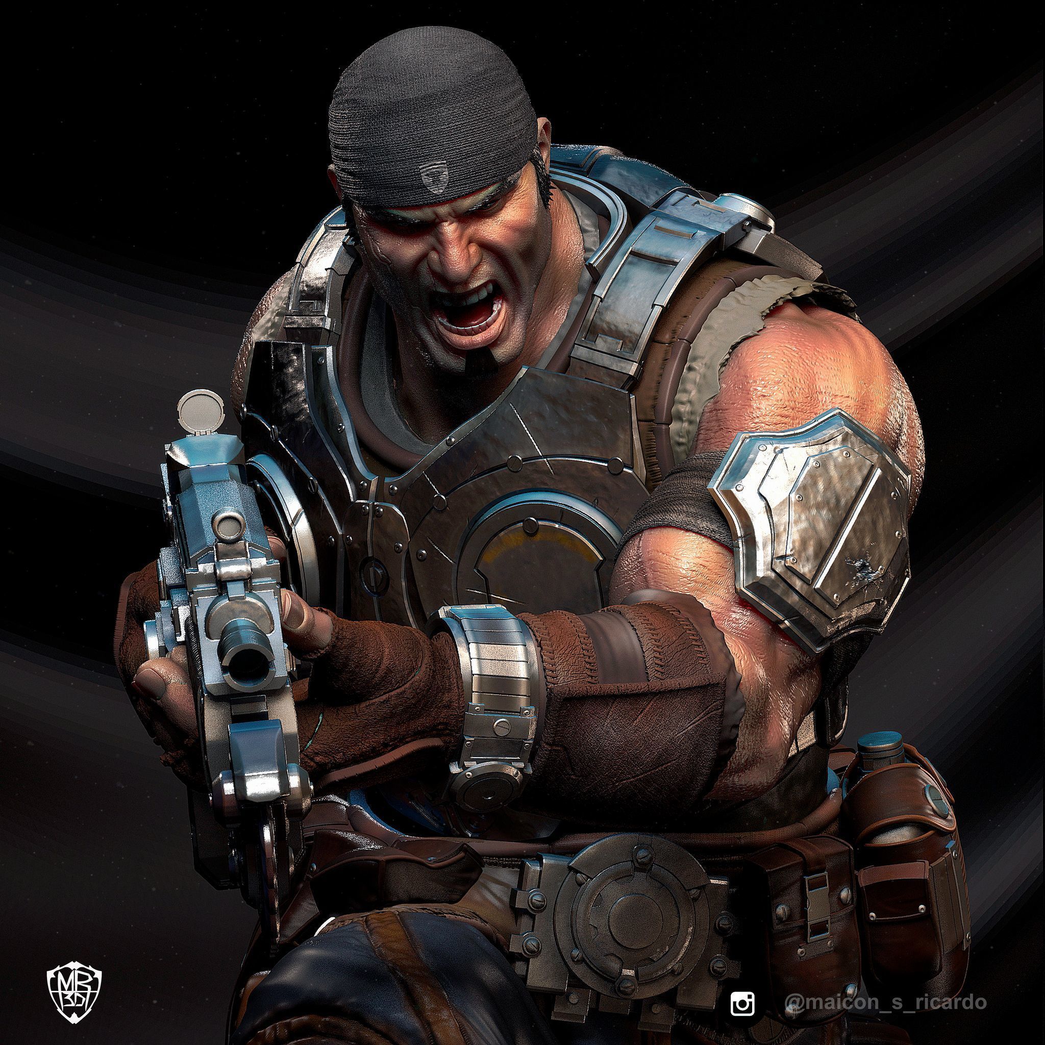 Gears of War Diorama 3D print model_4