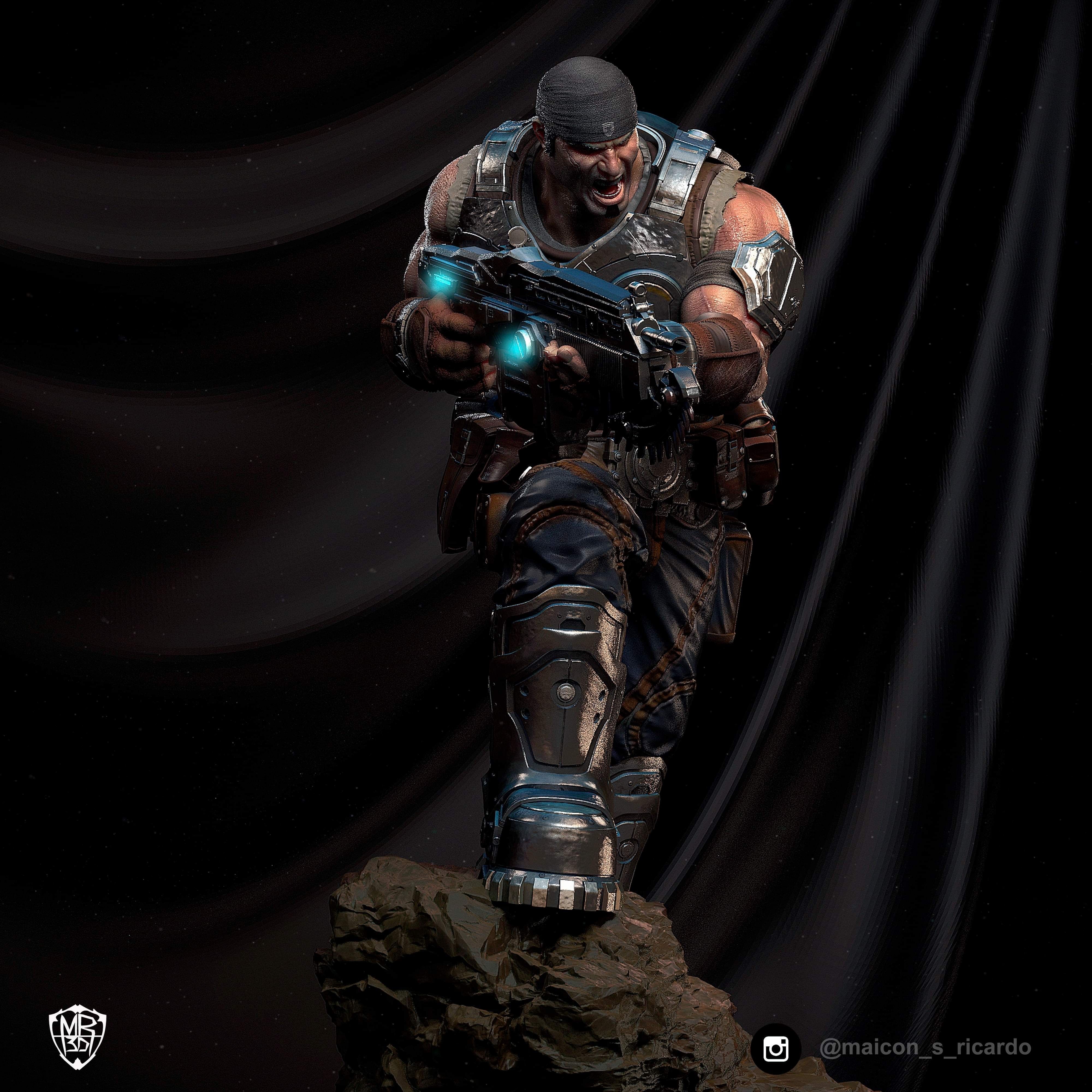 Gears of War Diorama 3D print model_6