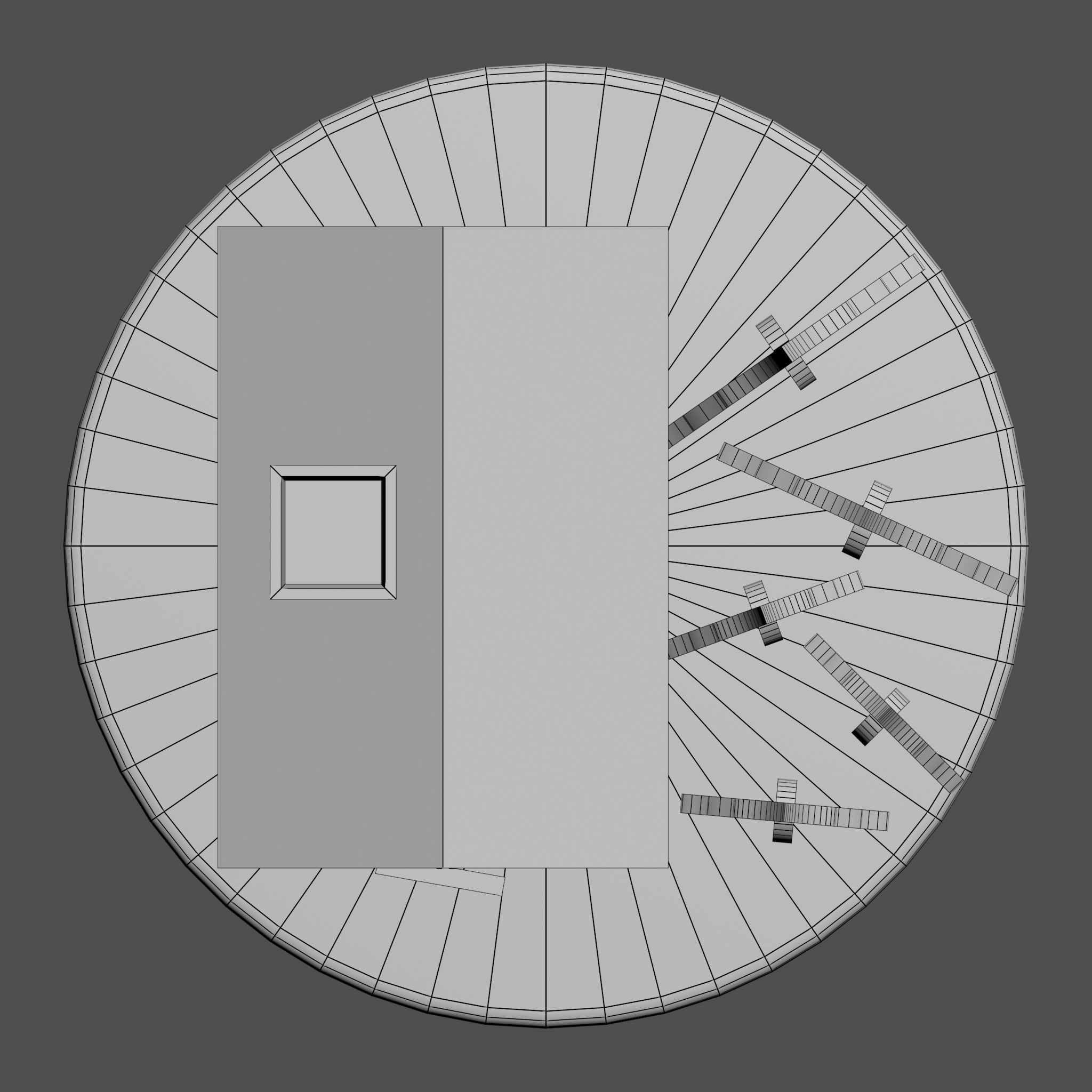 Christmas Gingerbread house 3D model_14