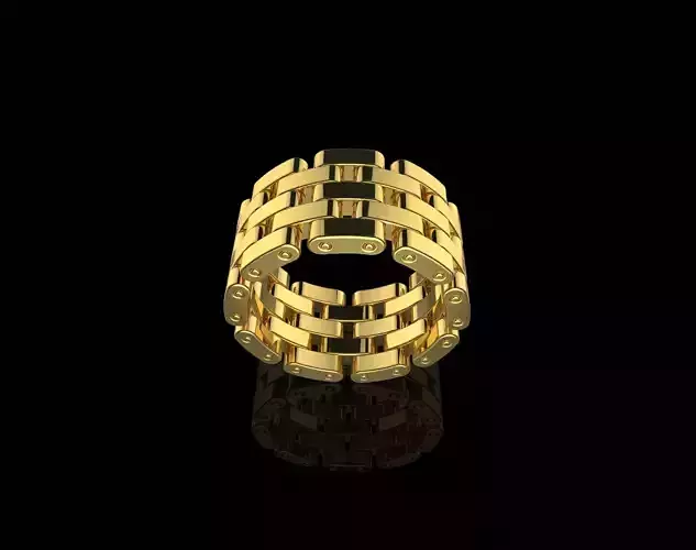 AV Disagne 21     5  rows of articulated  gold