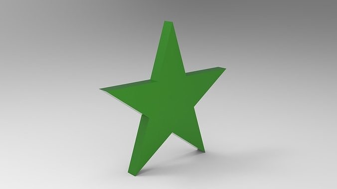 Simple star 3D model