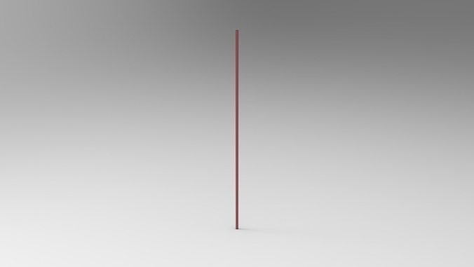 simple straw 3D model