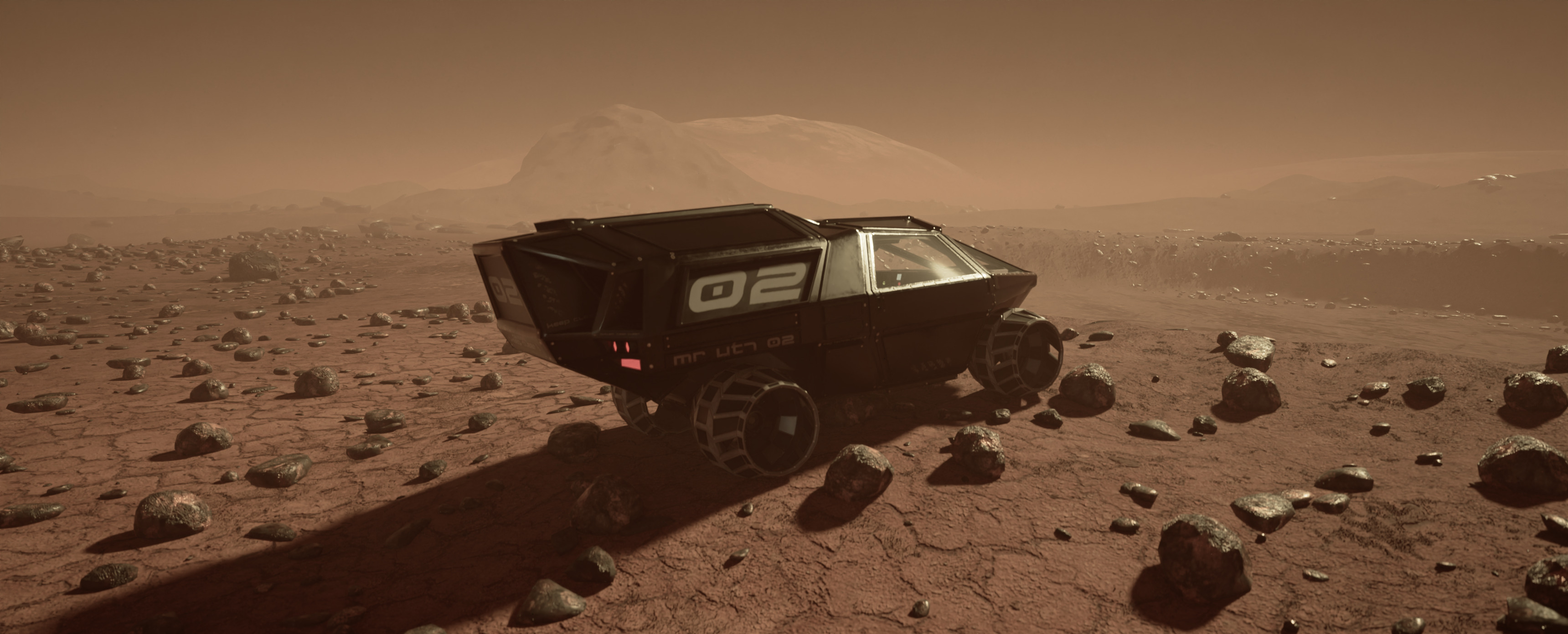 Mars Roamer VT1 Mars rover  vehicle Concept Low-poly 3D model_12