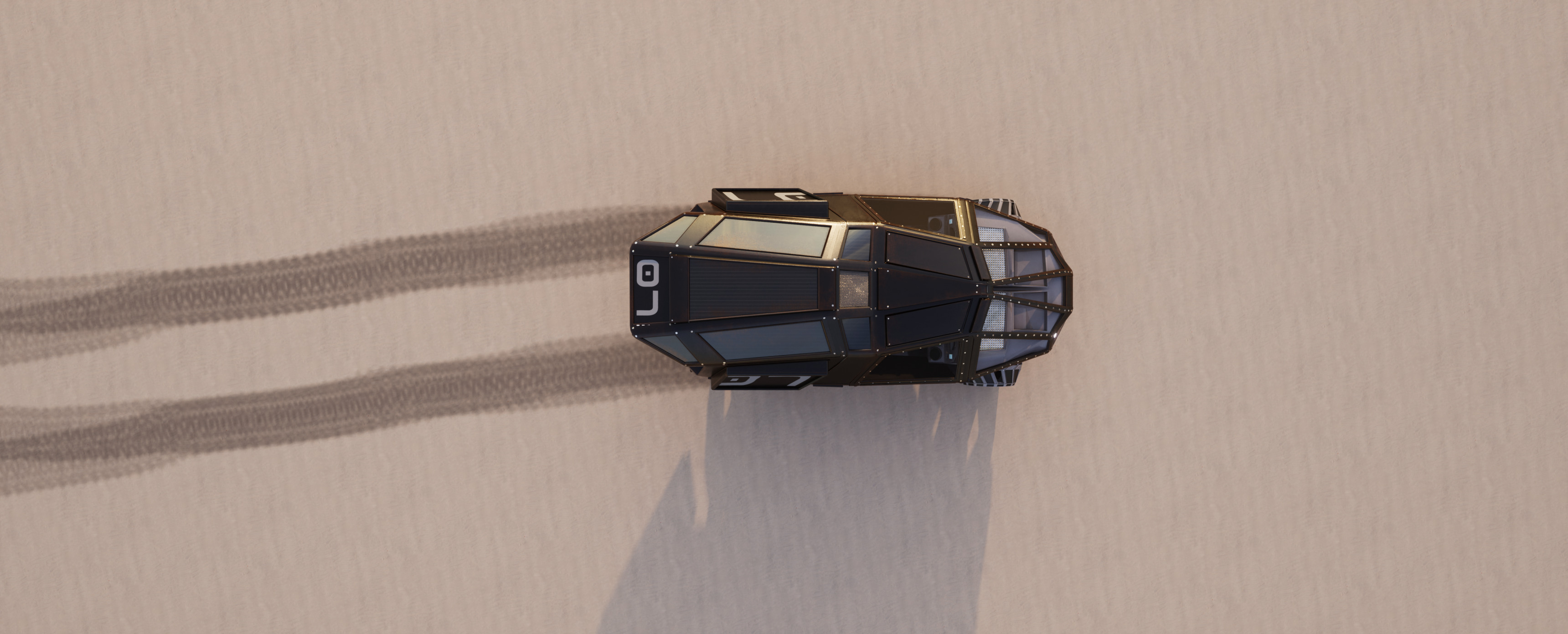 Mars Roamer VT1 Mars rover  vehicle Concept Low-poly 3D model_20