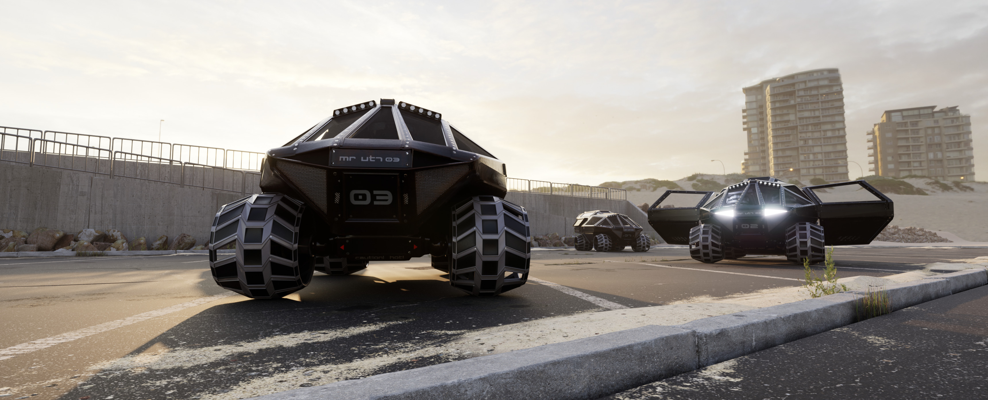 Mars Roamer VT1 Mars rover  vehicle Concept Low-poly 3D model_18