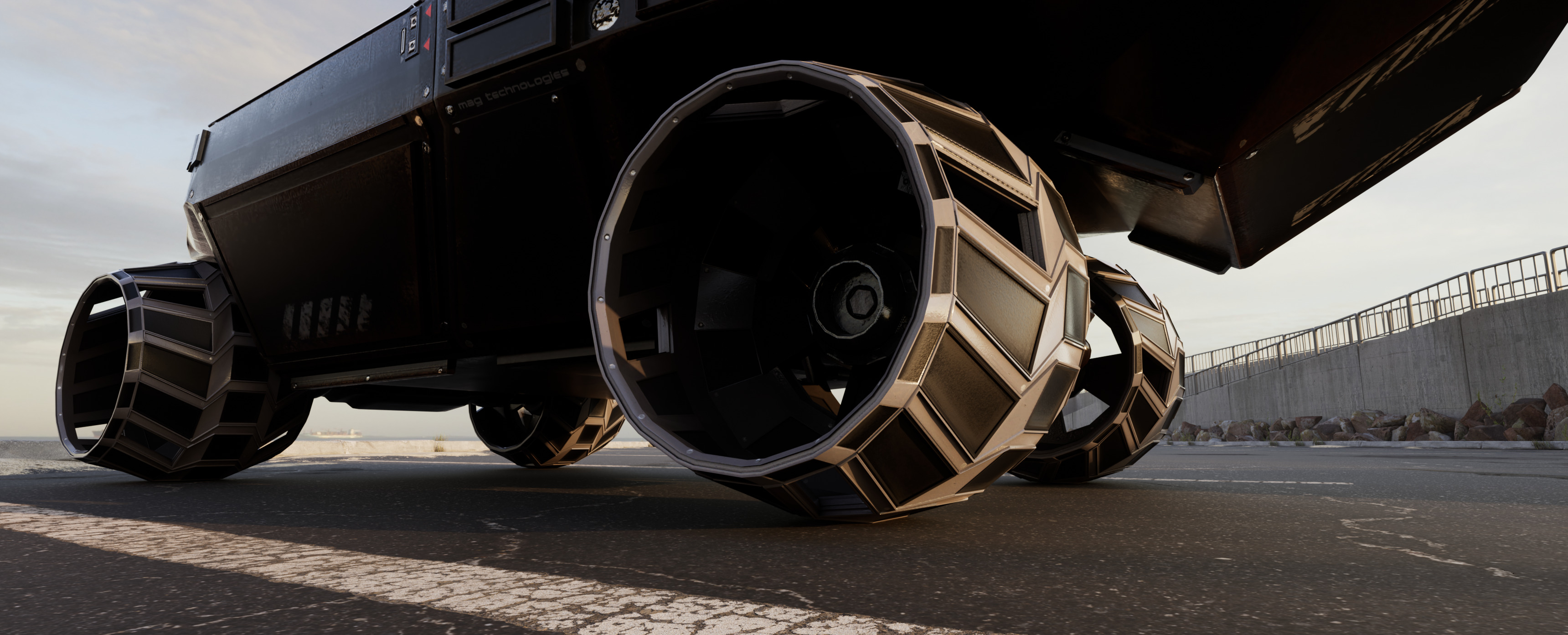 Mars Roamer VT1 Mars rover  vehicle Concept Low-poly 3D model_17