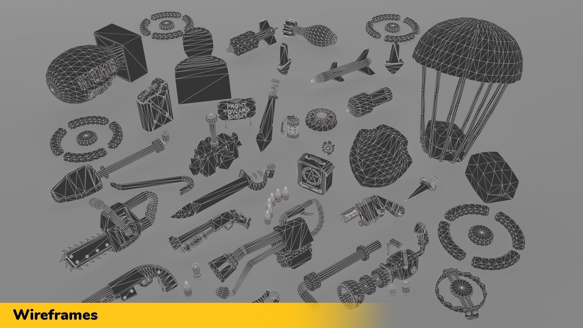 Hypercasual Action Props Pack Volume 2 Low-poly 3D model_7