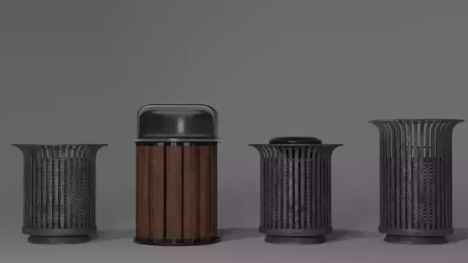 Trash cans