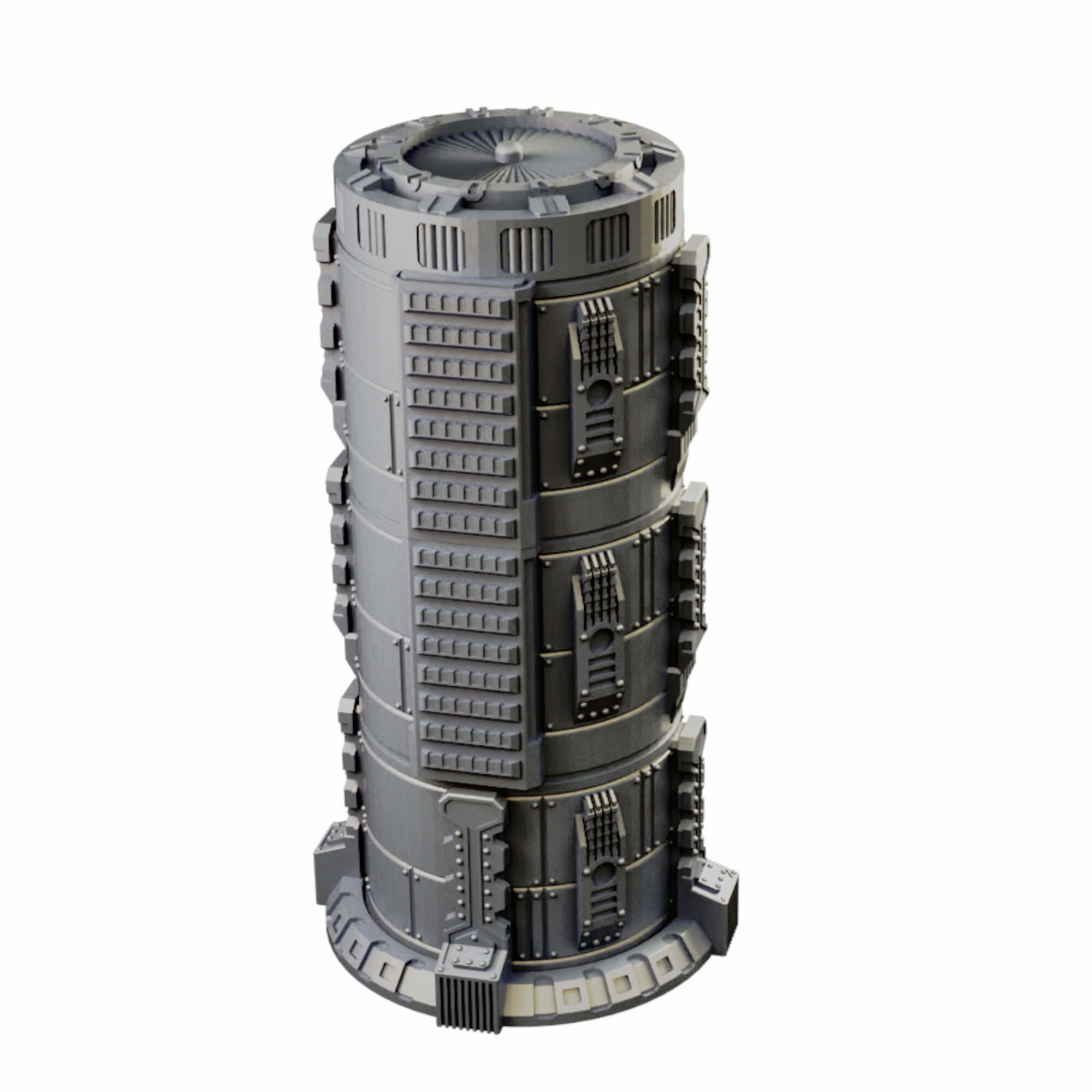 Chemical Factory Vats And Storage Tank Sci Fi Terrain 3D print model_9