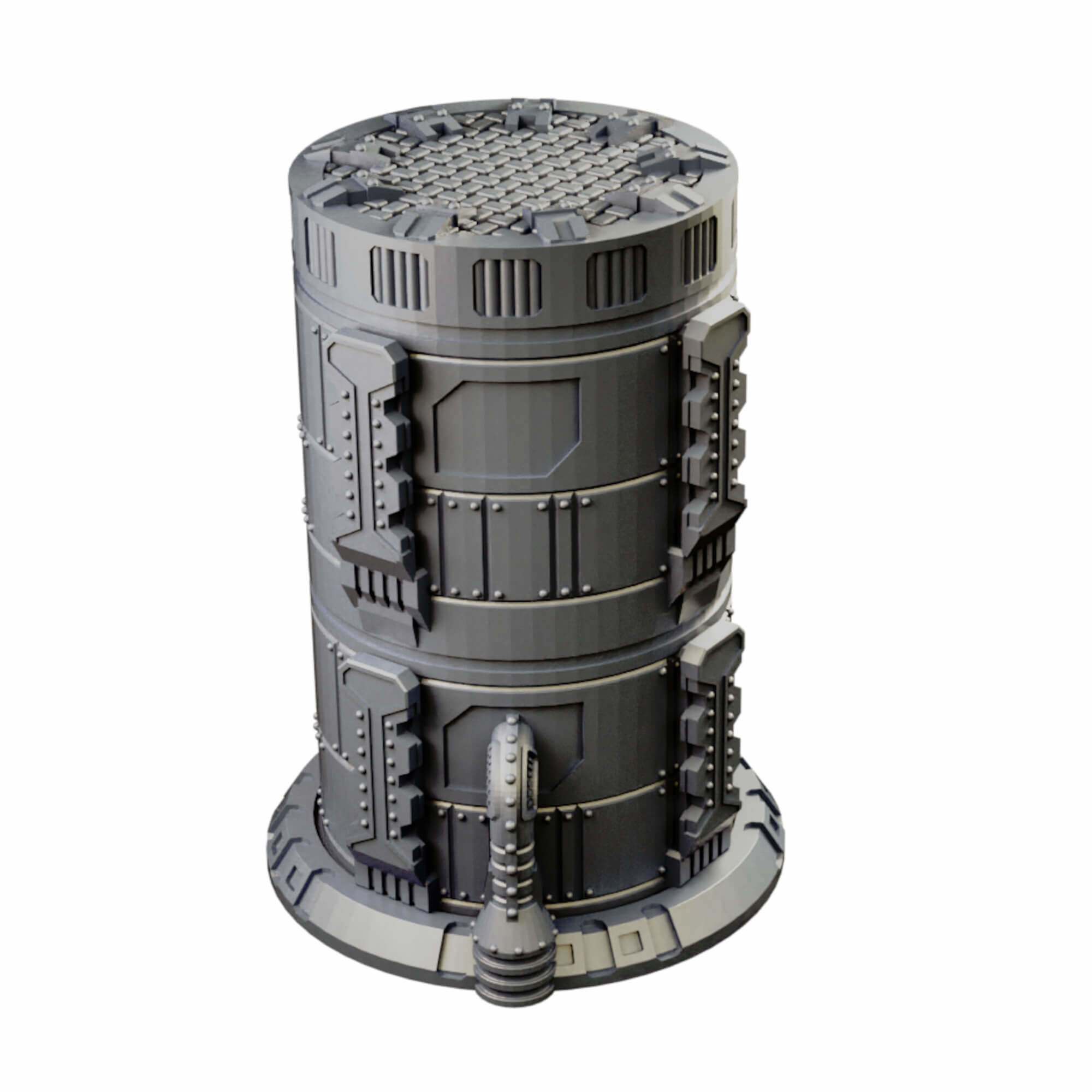 Chemical Factory Vats And Storage Tank Sci Fi Terrain 3D print model_5