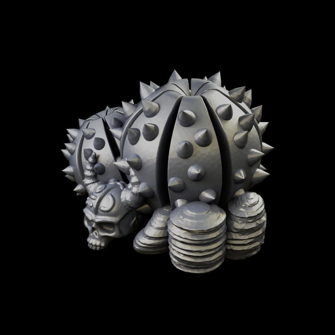 Desert cactus and terrain set for tabletop games 3D Printing 3D print model_40