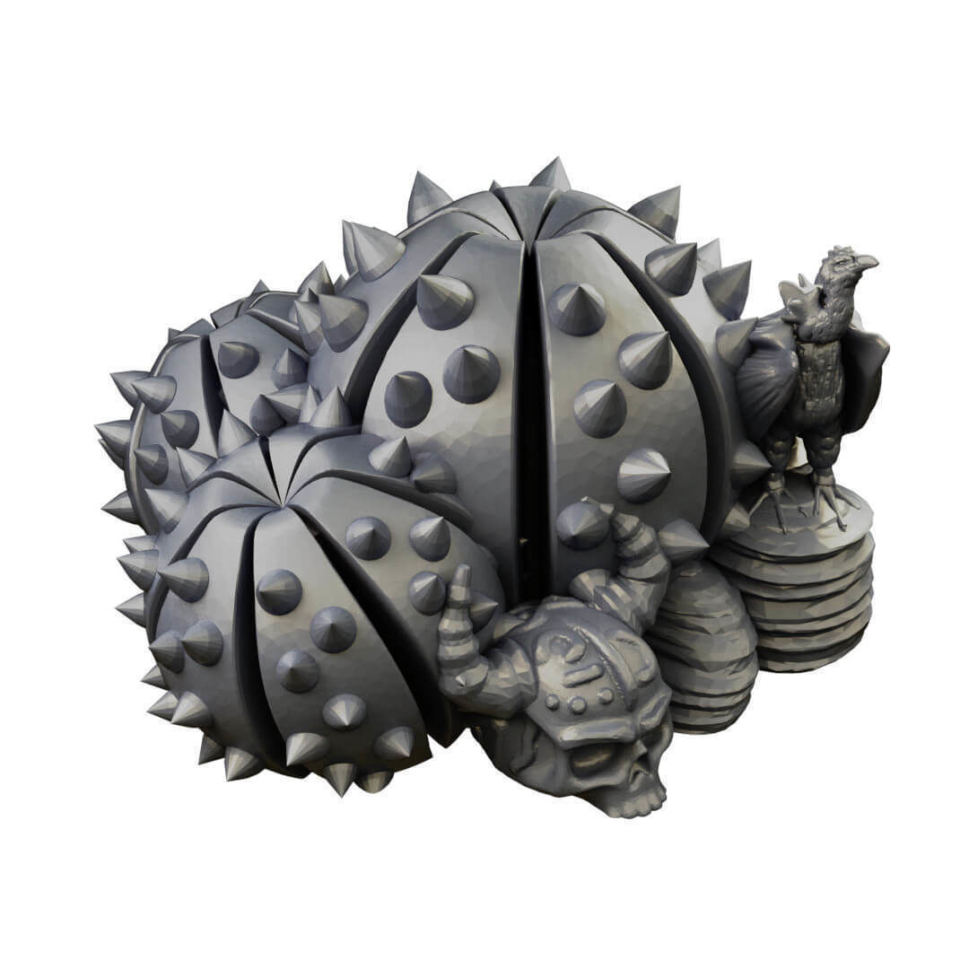 Desert cactus and terrain set for tabletop games 3D Printing 3D print model_35