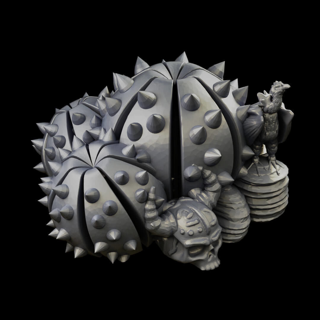 Desert cactus and terrain set for tabletop games 3D Printing 3D print model_36