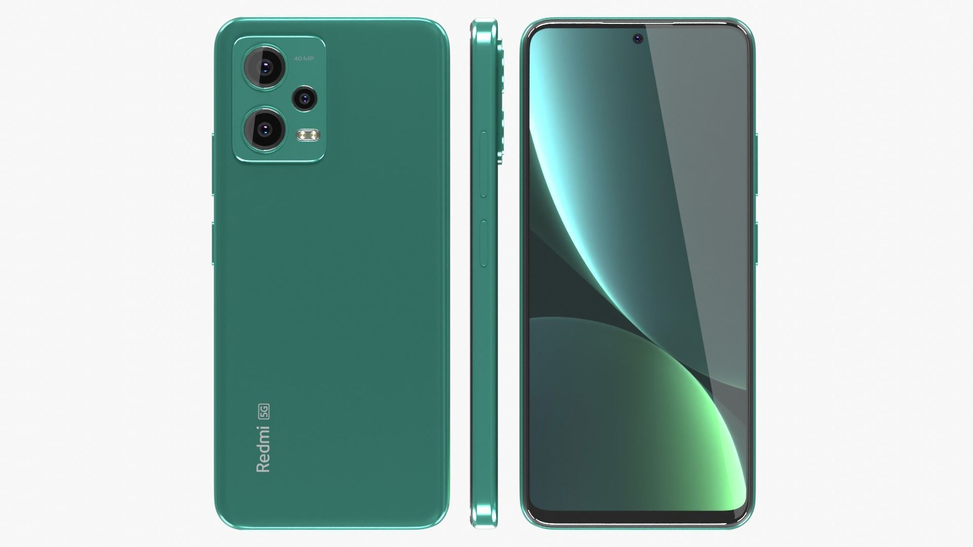 Xiaomi Redmi Note 12 Frosted Green 3D model_2