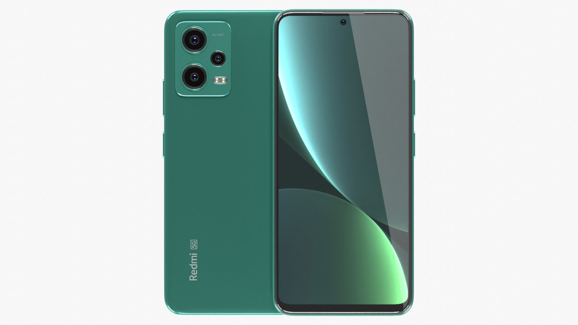 Xiaomi Redmi Note 12 Frosted Green 3D model_1