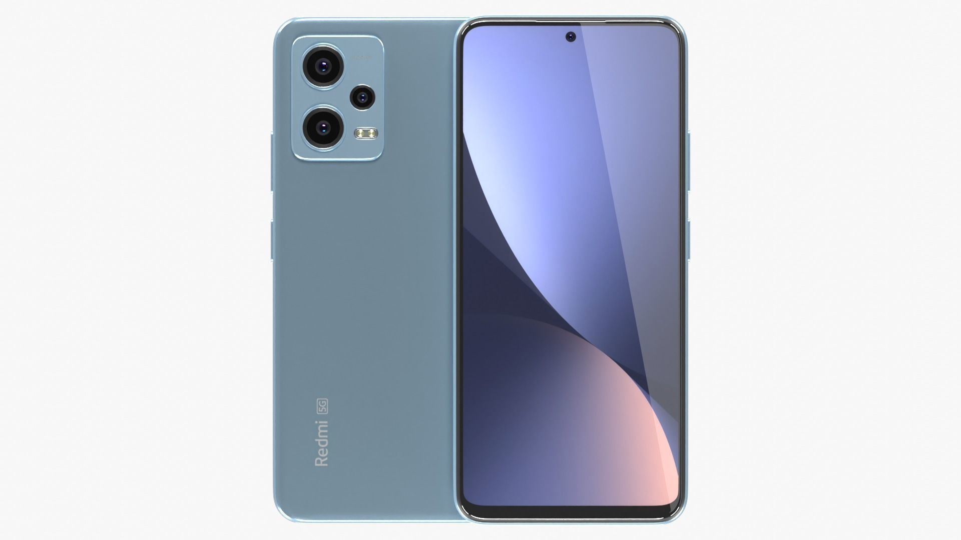 Xiaomi Redmi Note 12 Mystique Blue 3D model_1