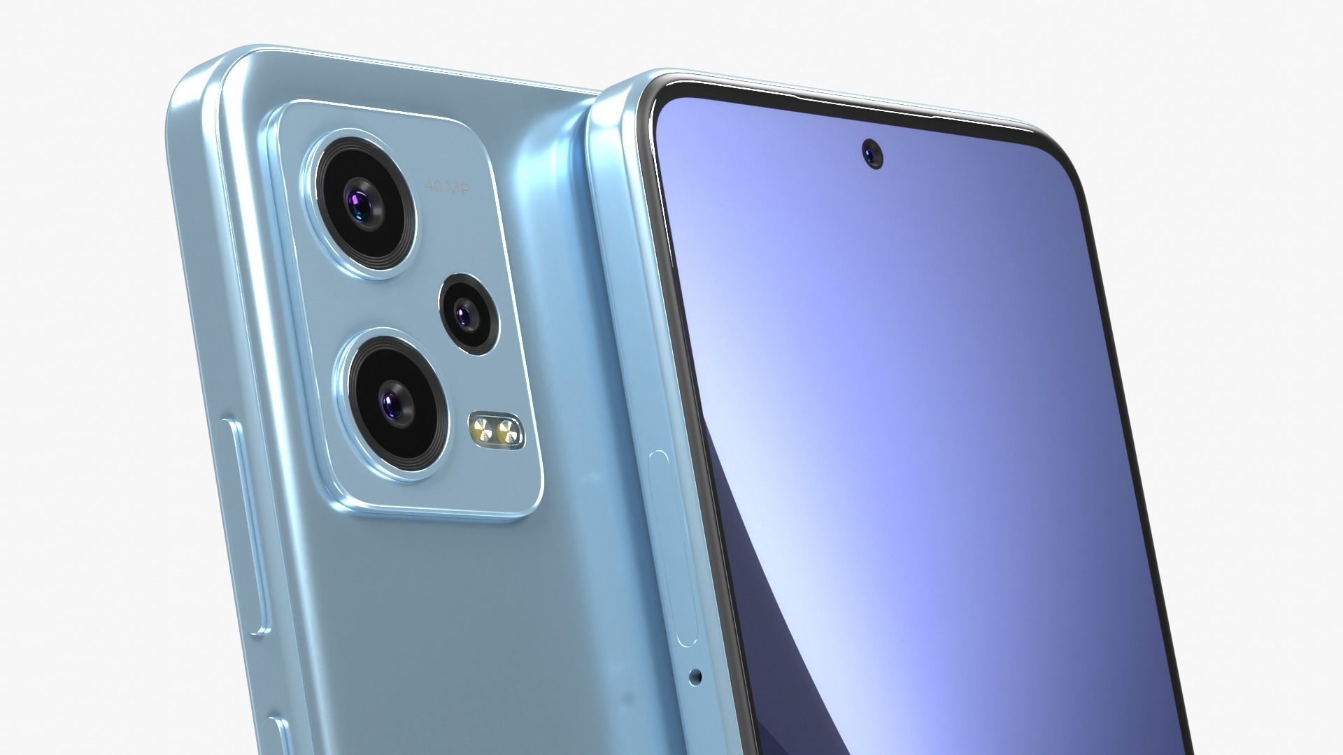 Xiaomi Redmi Note 12 Mystique Blue 3D model_3