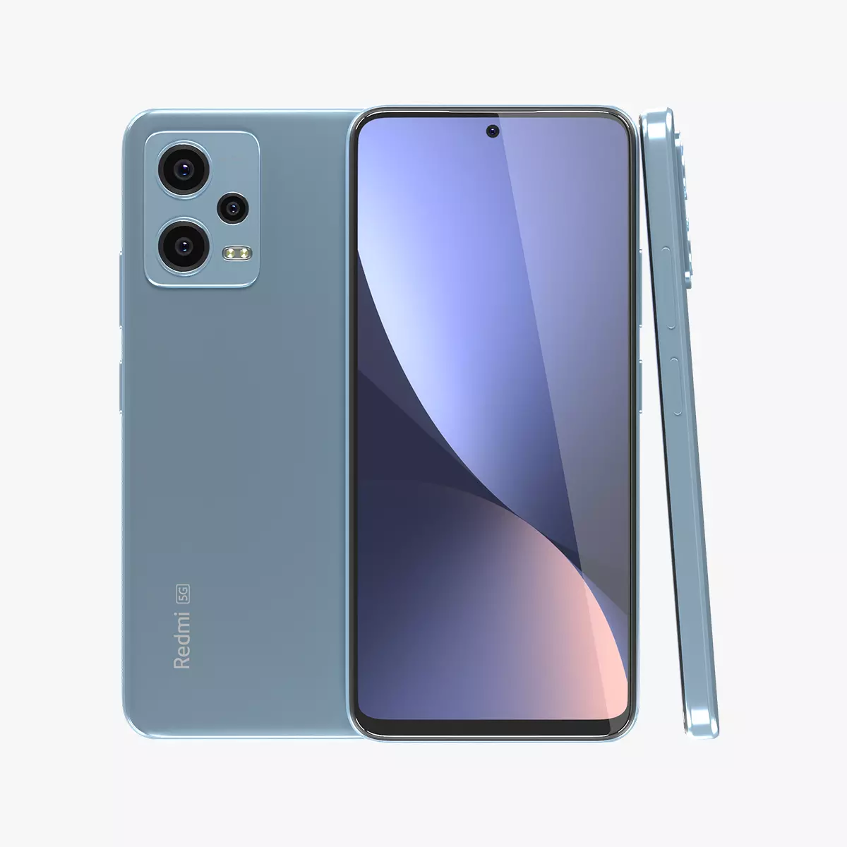 Xiaomi Redmi Note 12 Mystique Blue 3D model_0