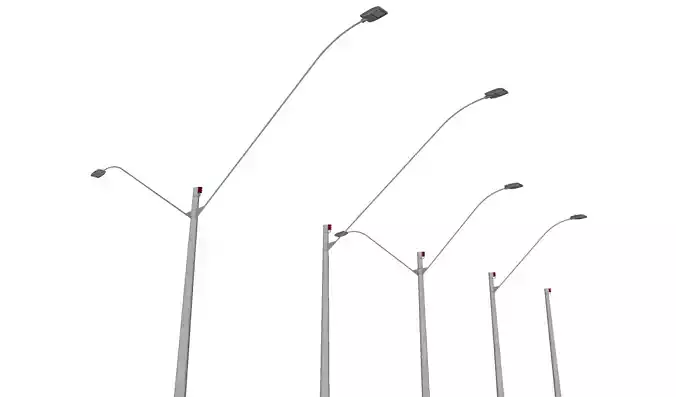 Concrete Lamp Post - Light Pole - Street Light - Group 16