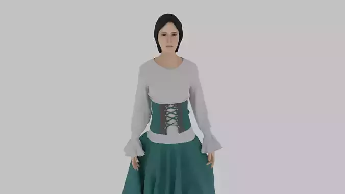 Woman wearing corset