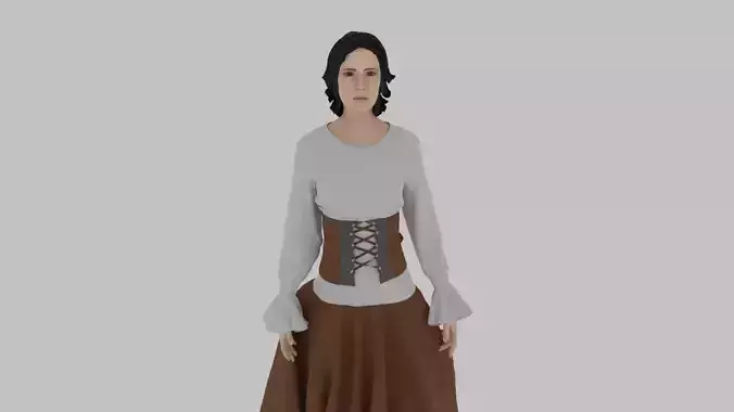 Woman wearing corset