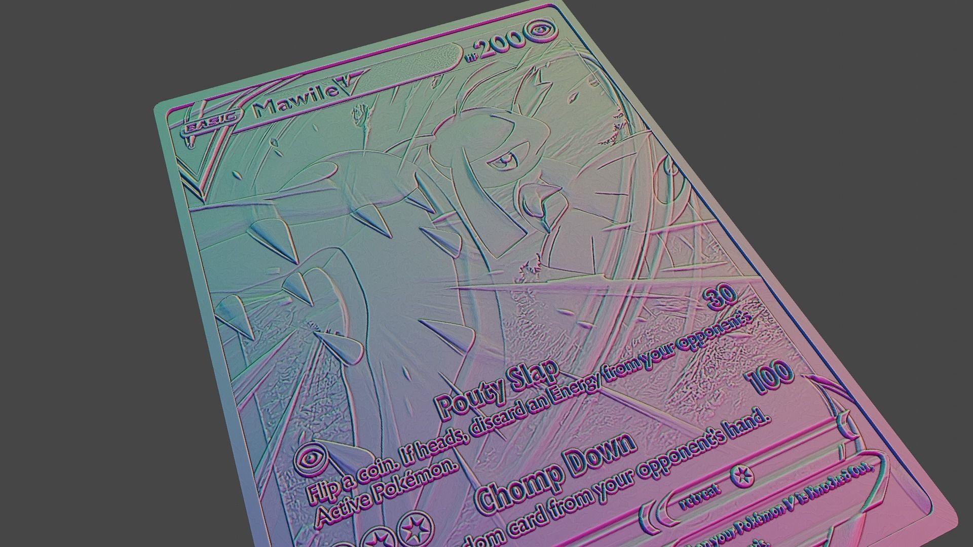 MAWILE POKEMON 3D print model_3