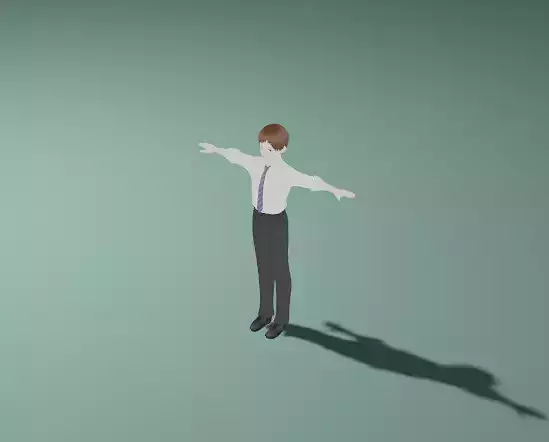 Anime Man Character - Teacher Style