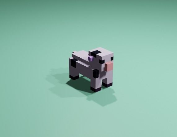 Cubic Cow 3D model | CGTrader