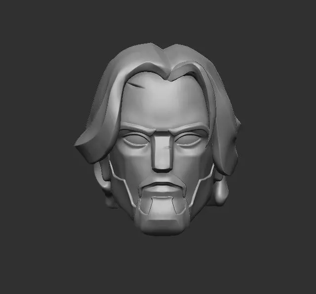 John Wick Stylized - Headsculpt for Action Figures 3D print model_0