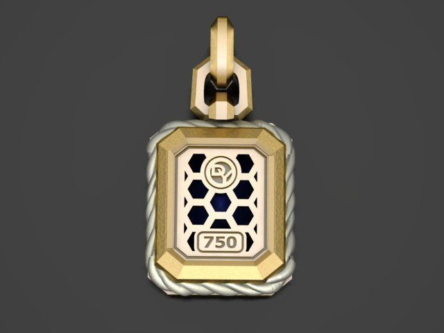 David Yurman Pendant 3D print model_2