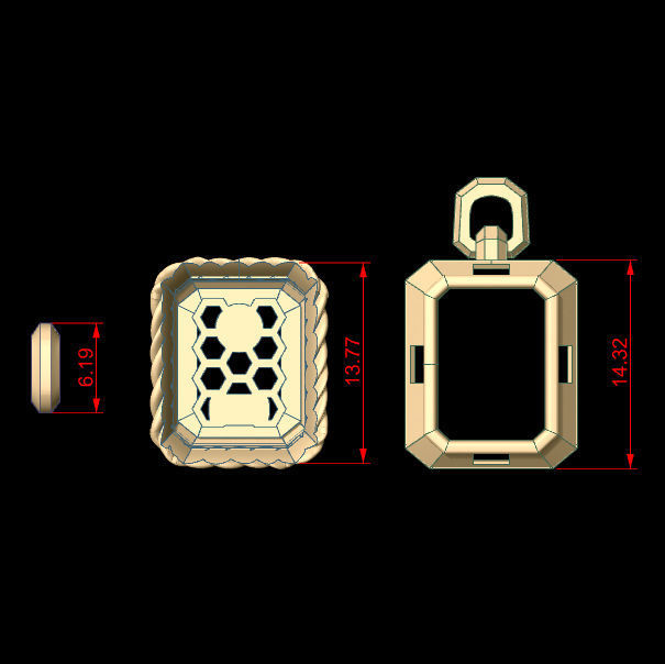 David Yurman Pendant 3D print model_3