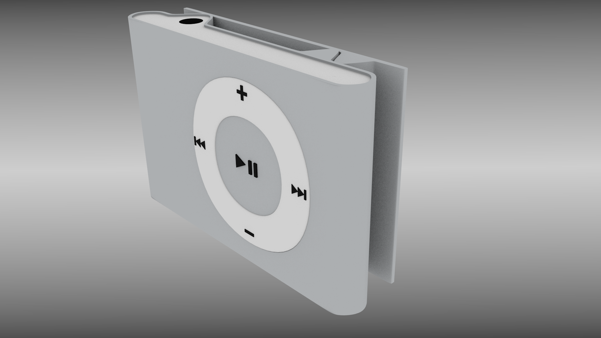Ipod shuffle 3D model_4