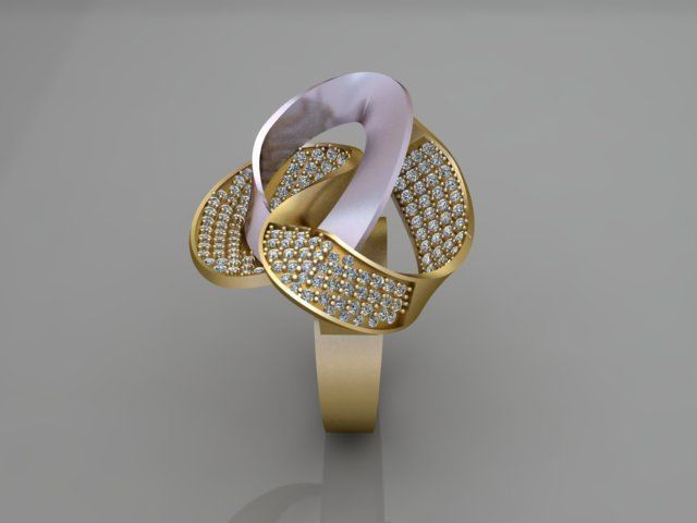 Meander Ring 3D print model_9