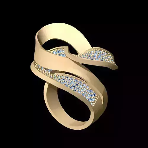 Meander Ring 3D print model