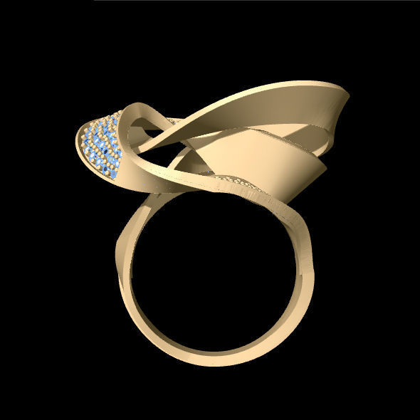 Meander Ring 3D print model_4
