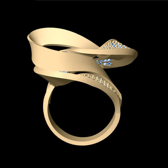 Meander Ring 3D print model_7