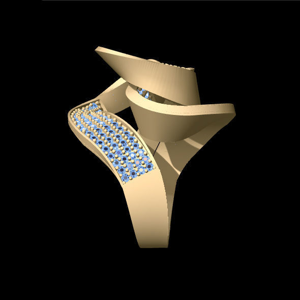 Meander Ring 3D print model_8