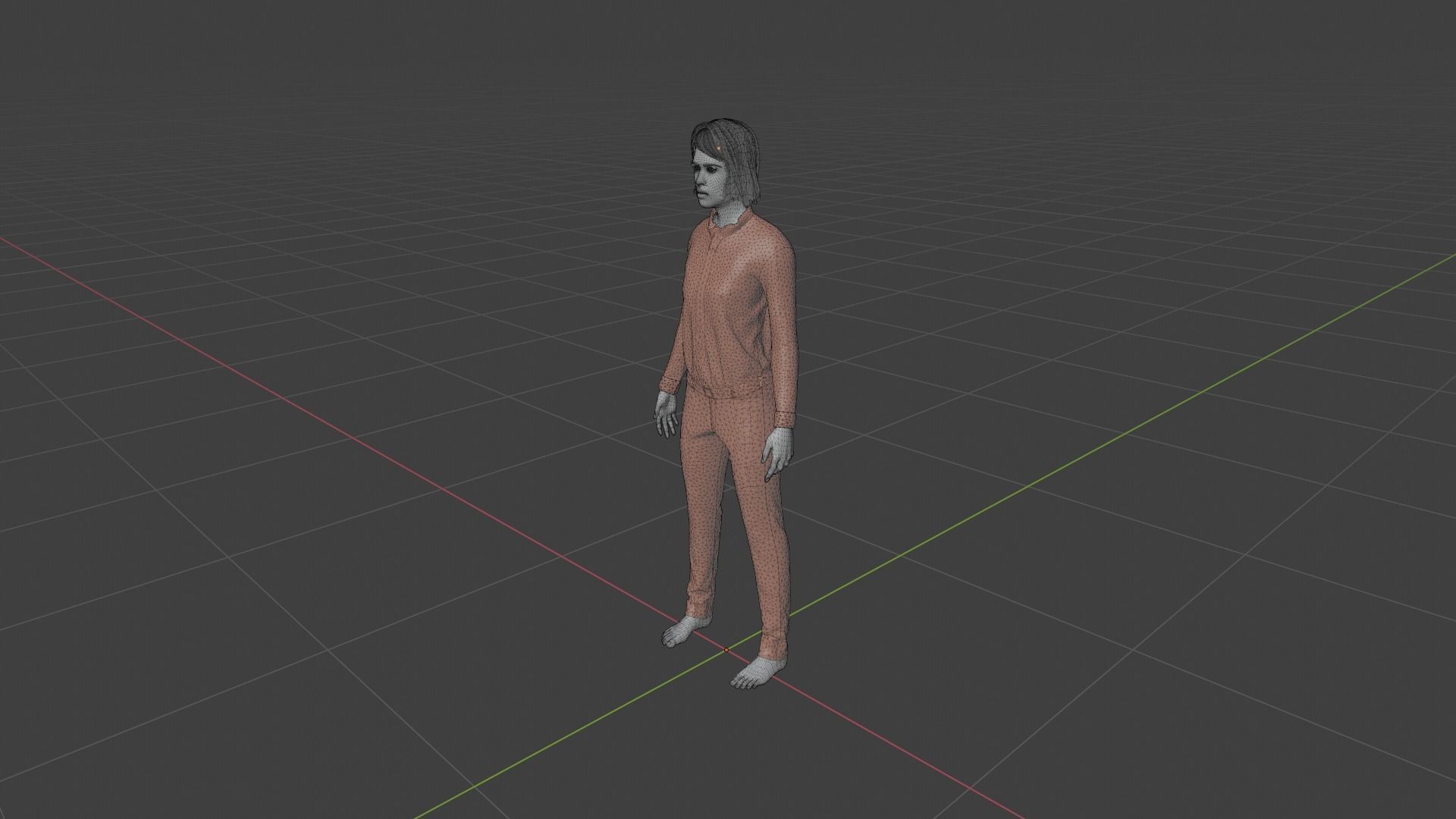 Police Officer Woman Low-poly 3D model_9