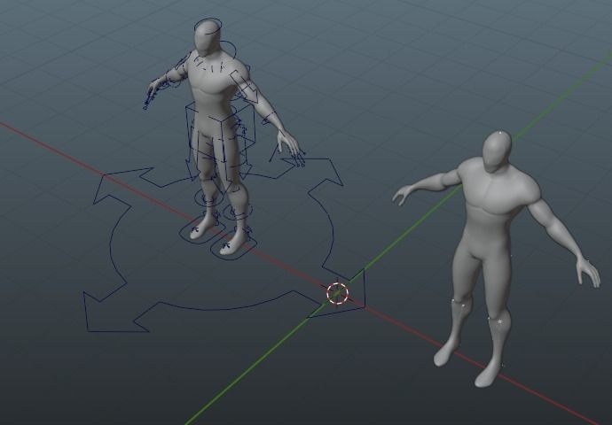 Rigged Male Body 3D model_3