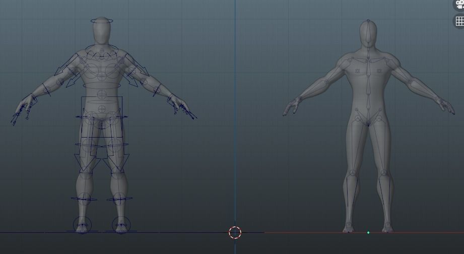 Rigged Male Body 3D model_1