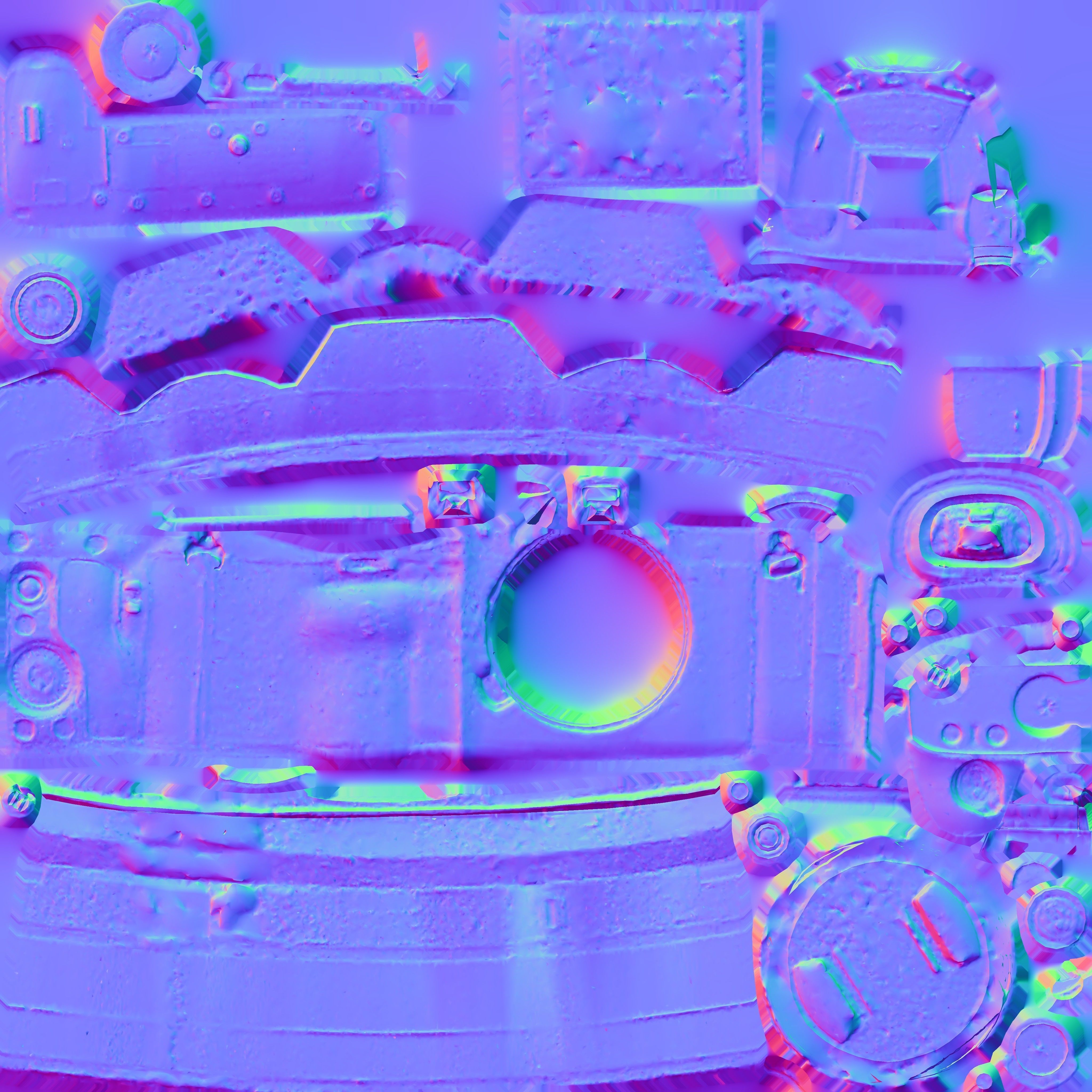 Game Ready DSLR Camera Low-poly 3D model_16