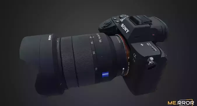 Game Ready DSLR Camera Low-poly 3D model