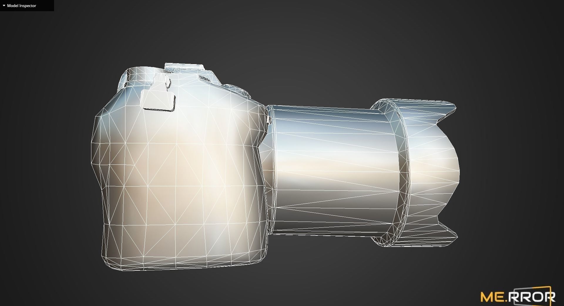 Game Ready DSLR Camera Low-poly 3D model_13