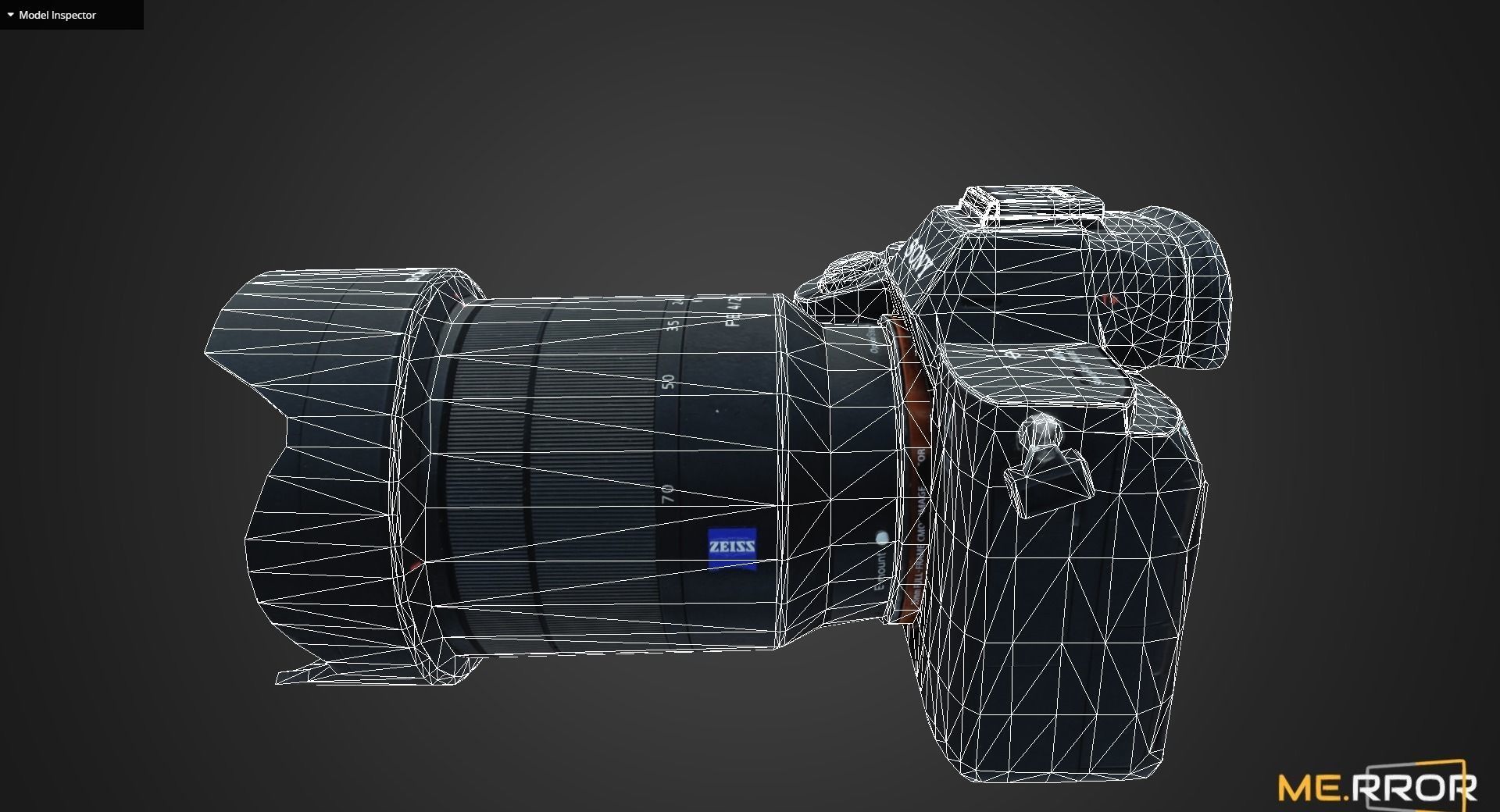 Game Ready DSLR Camera Low-poly 3D model_7